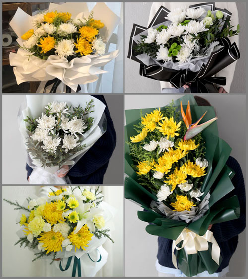 四川成都彭州市三界镇高寿村白事花束代送